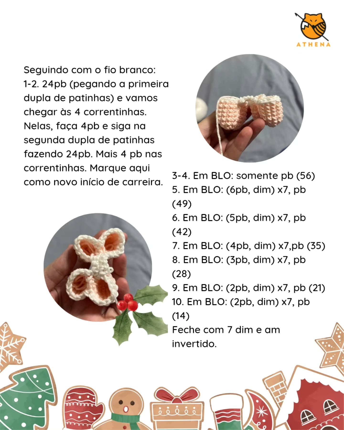 Receita Gratuita Amigurumi Ovelhinha Natal: Padrão Móc Len Cho Cừu Bé Dáng Ngọt Ngào