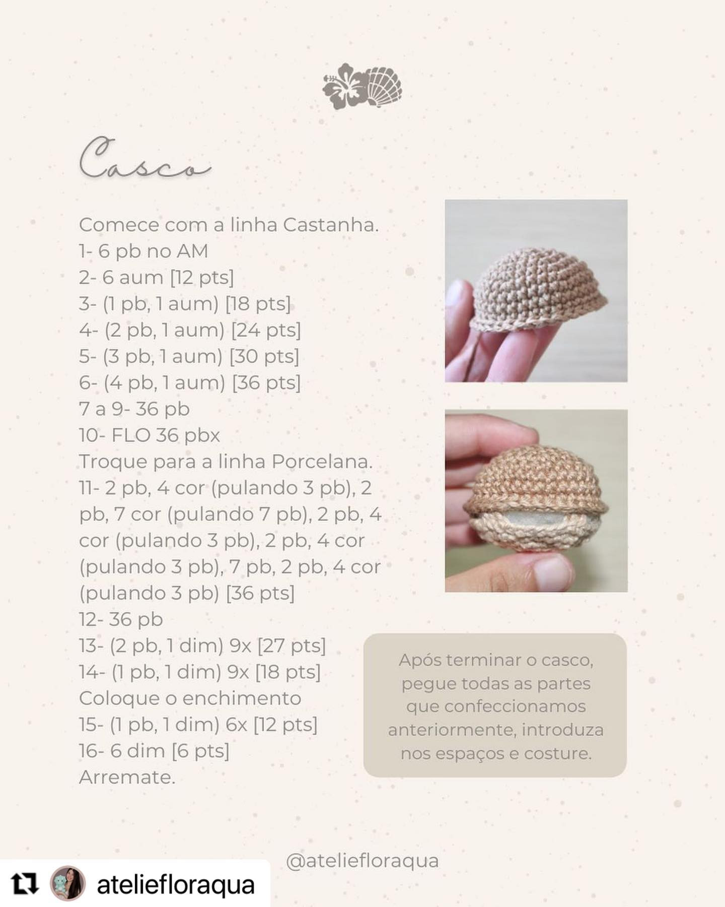 Receita Gratuita Amigurumi Tartaruga Tatá - Guia Passo a Passo Completo