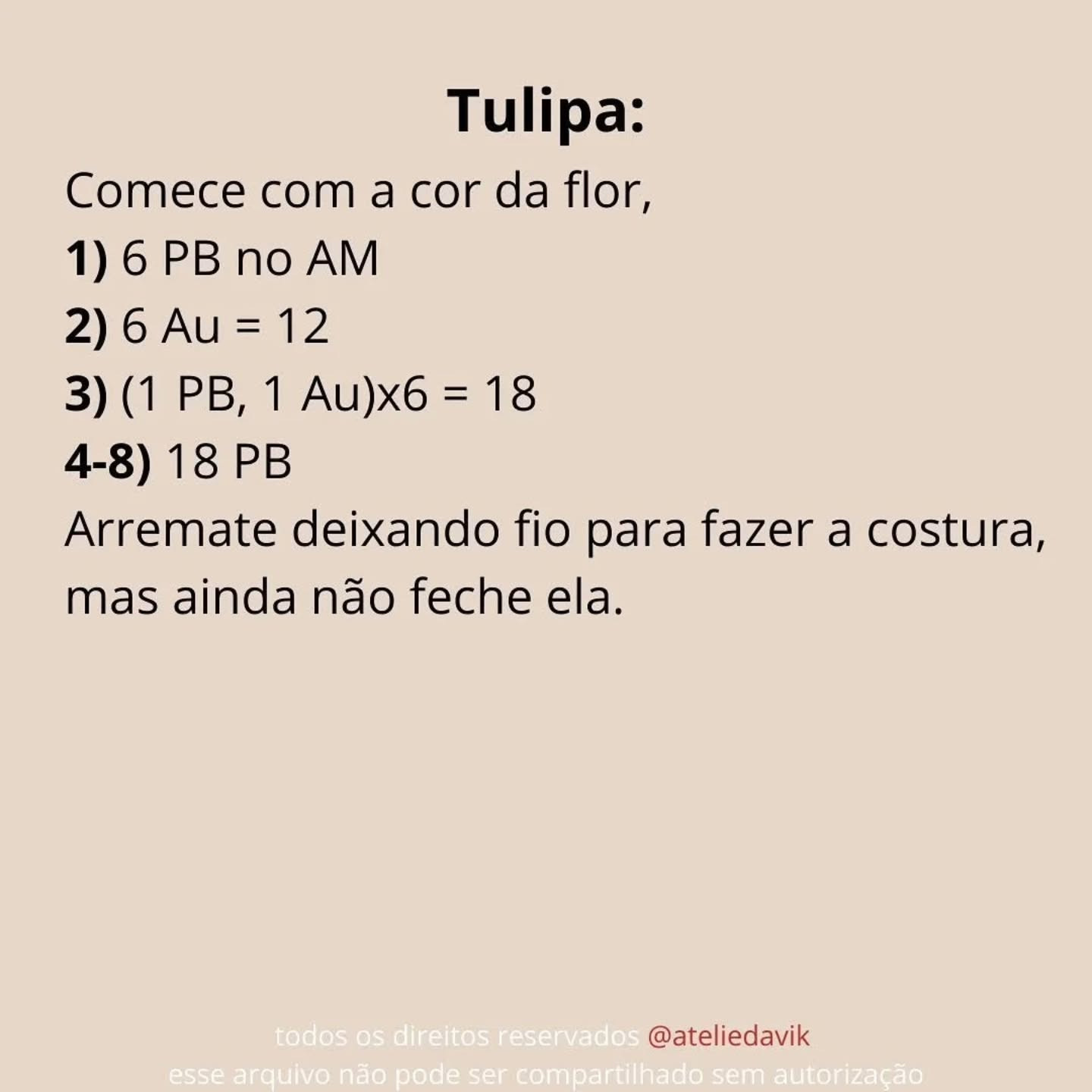 Receita Gratuita Chaveiro Tulipa Móc Len - Especial Dia das Mães
