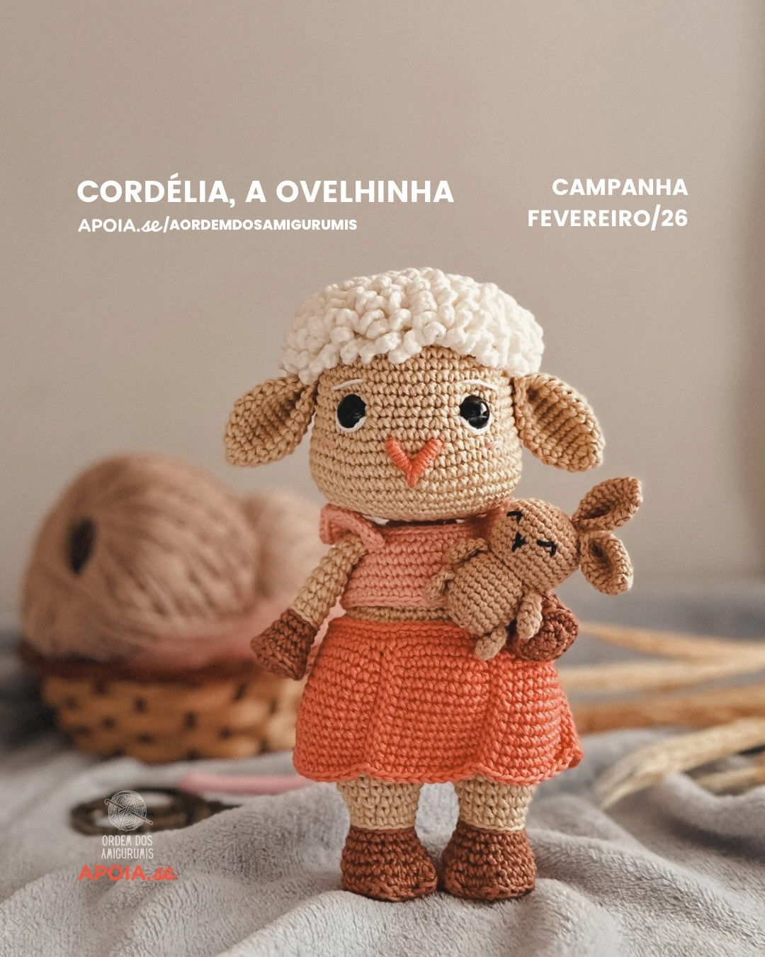 Receita Gratuita Coelhinho Tunico - Desafio de Fevereiro