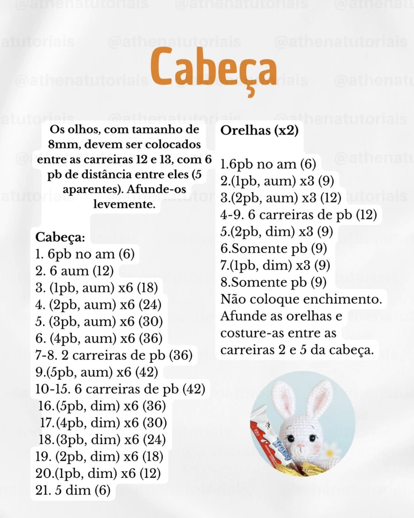 Receita Gratuita: Coelinho Amigurumi com Cestinha para Páscoa