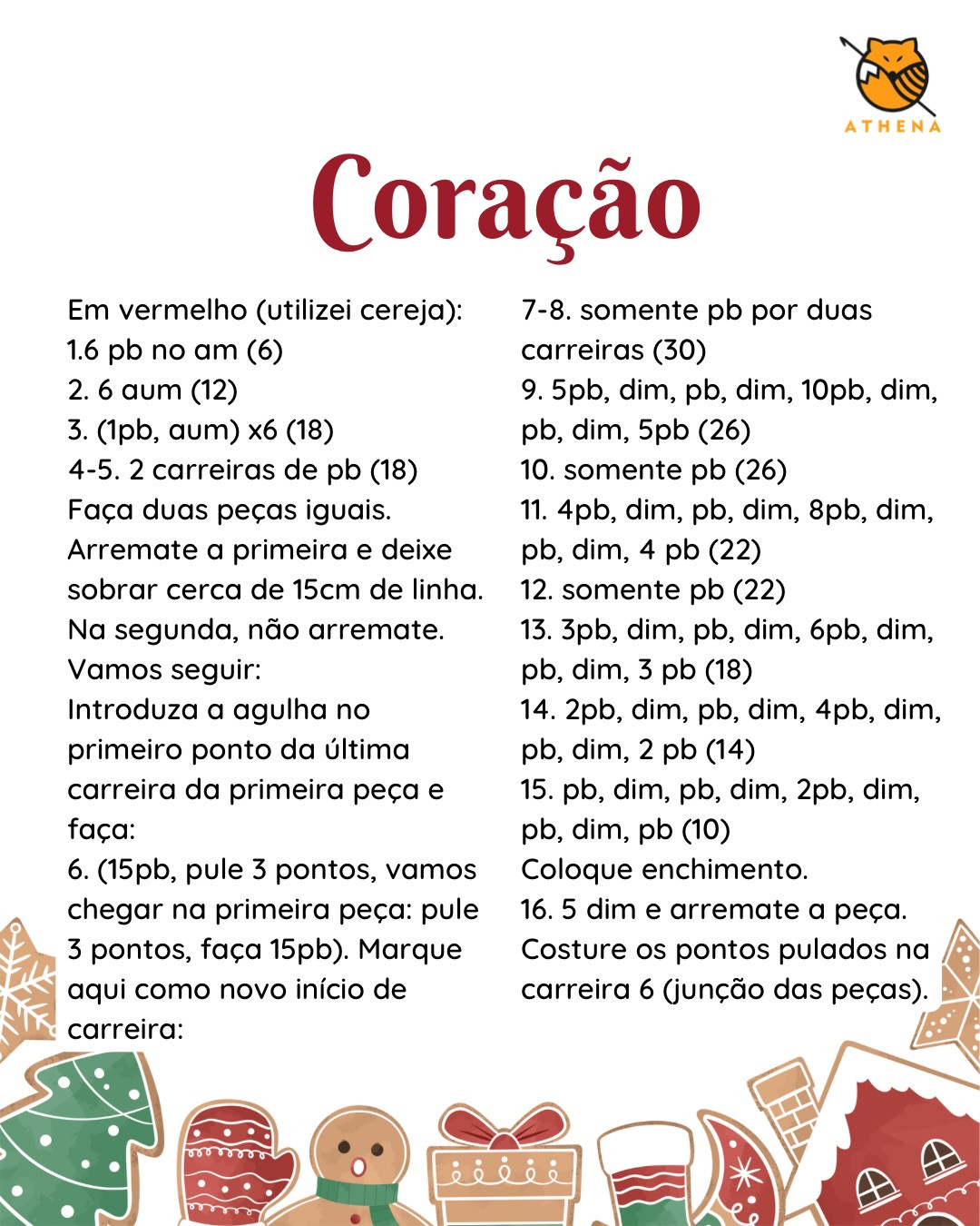 Receita gratuita: Coração com Asas para decoração de Natal