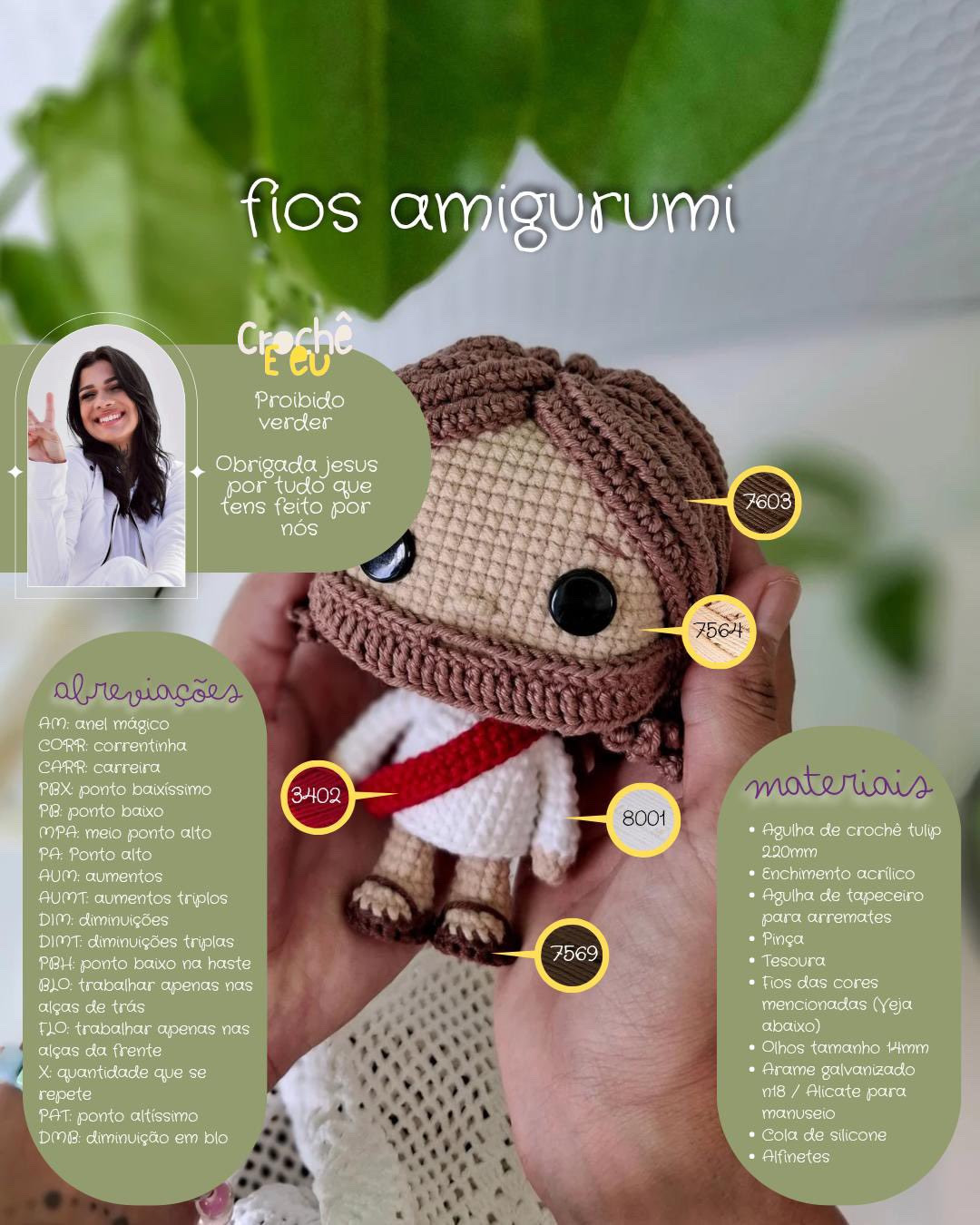 Receita Gratuita de Jesus Amigurumi - Tutorial Completo Passo a Passo