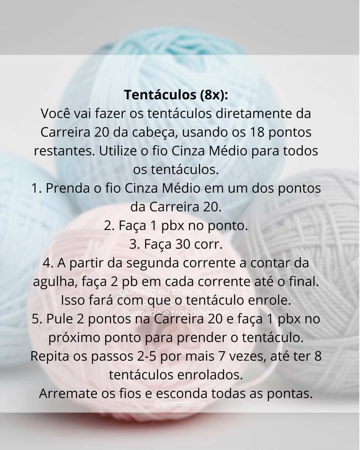 Receita Gratuita: Polvo Bebê Amigurumi - Tutorial Completo de Móc Len