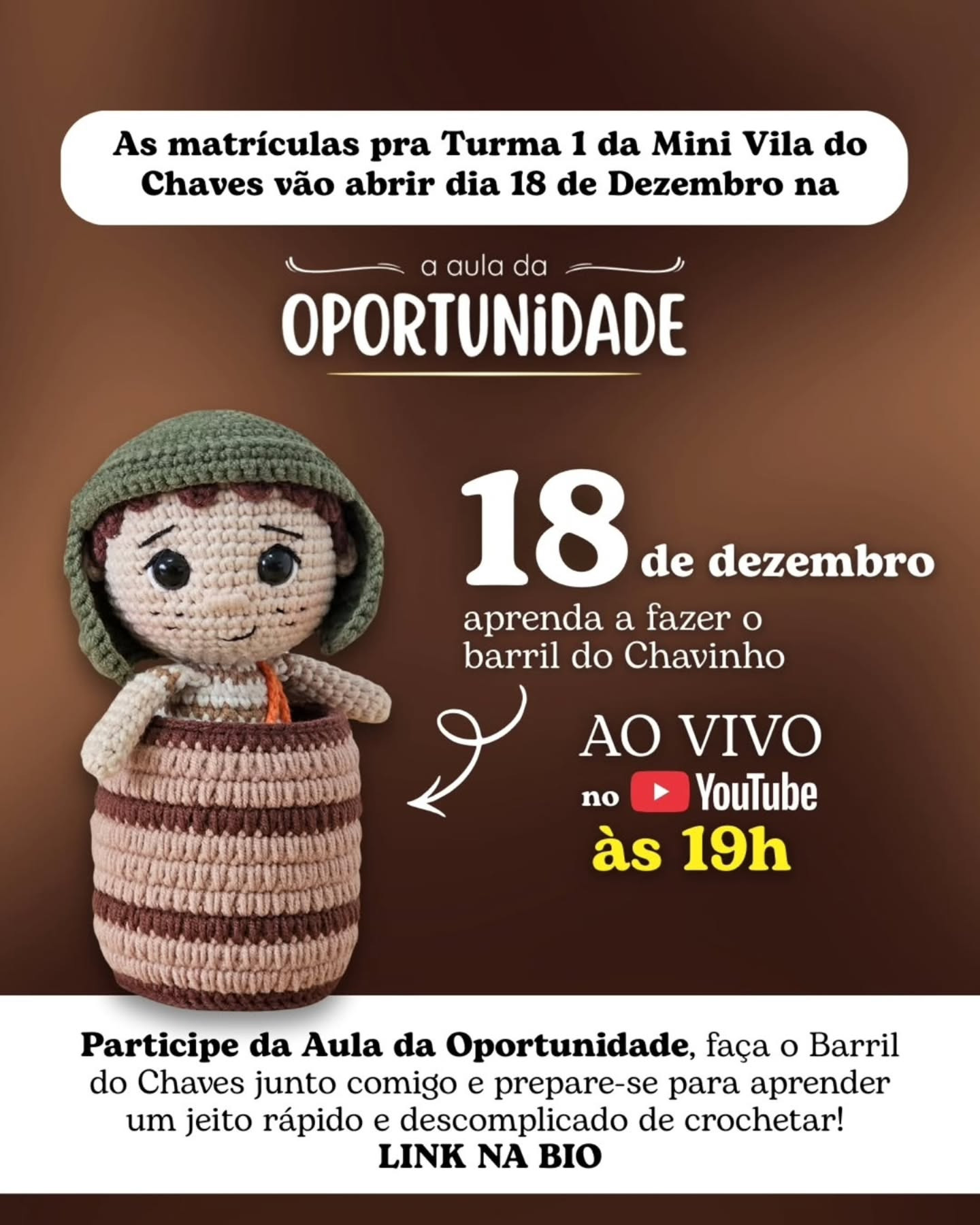 Receita Gratuita Sanduíche de Presunto - Amigurumi Miniatura