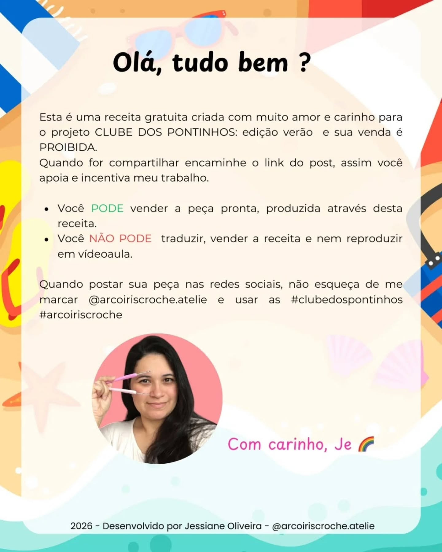 Receita Gratuita Sunny: O Patinho de Verão Amigurumi com Óculos e Boia