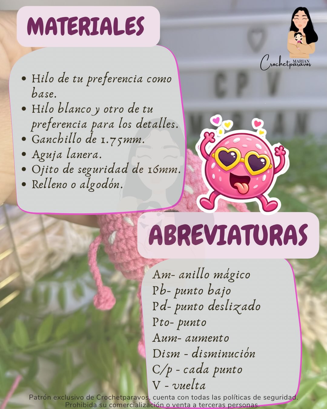 Reto Monster: Patrón Gratuito para Amigurumi Rosa con Ojo Grande