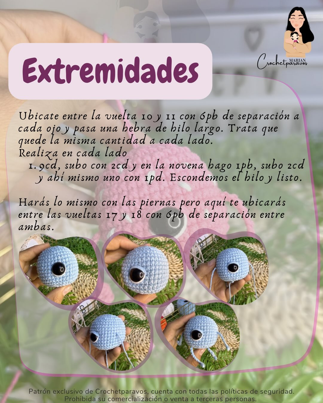 Reto Monster: Patrón Gratuito para Amigurumi Rosa con Ojo Grande