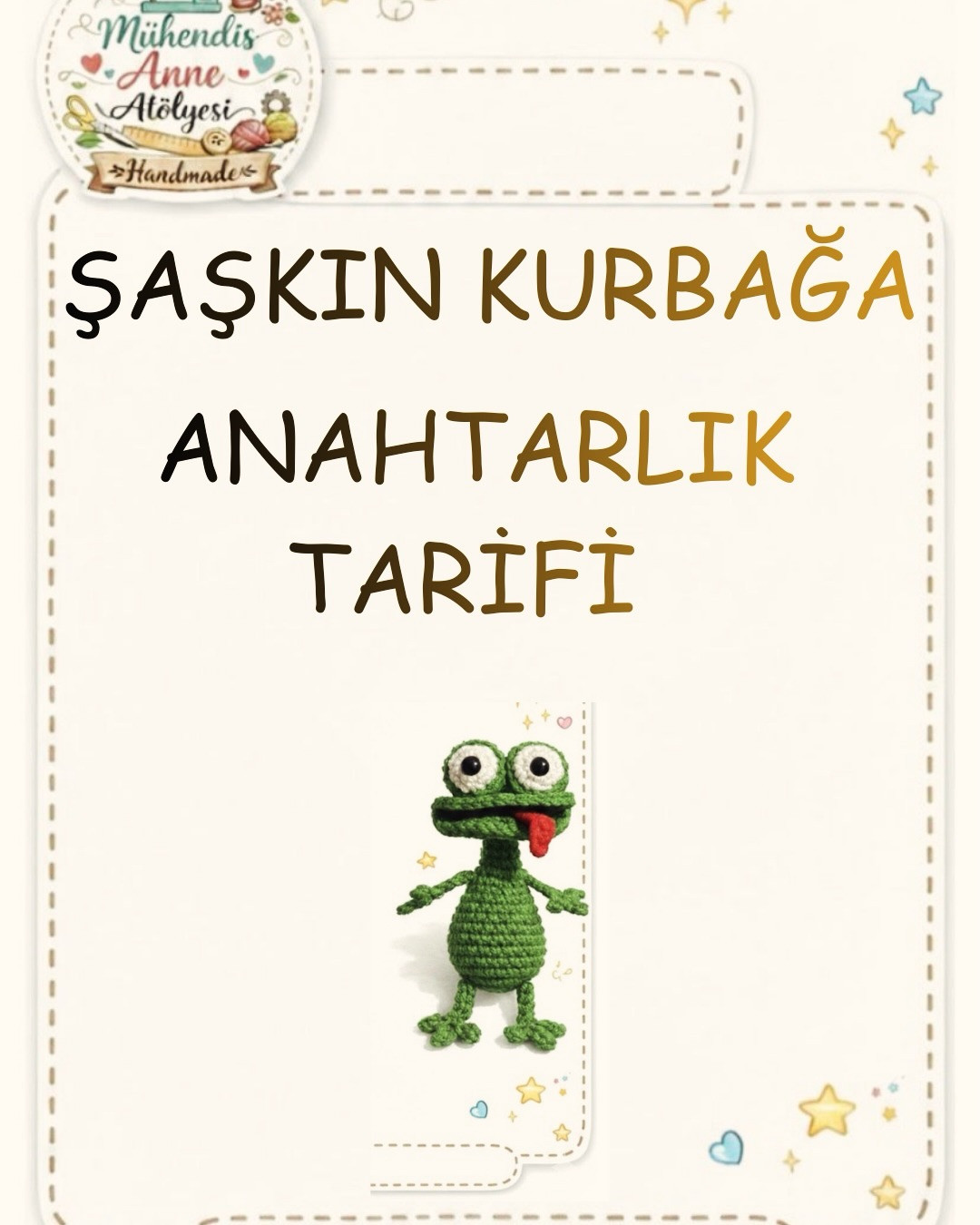 Şaşkın Kurbağa Anahtarlık Tarifi - Mühendis Anne Atölyesi