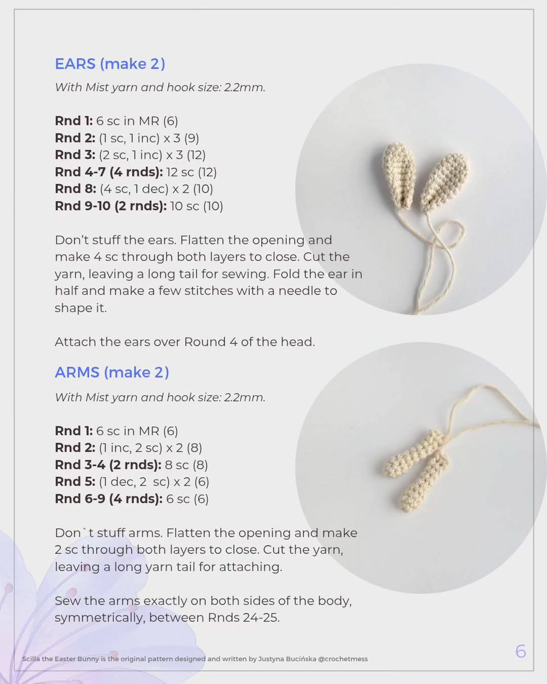 Scilla the Easter Bunny: Free Crochet Pattern with Basket and Eggs