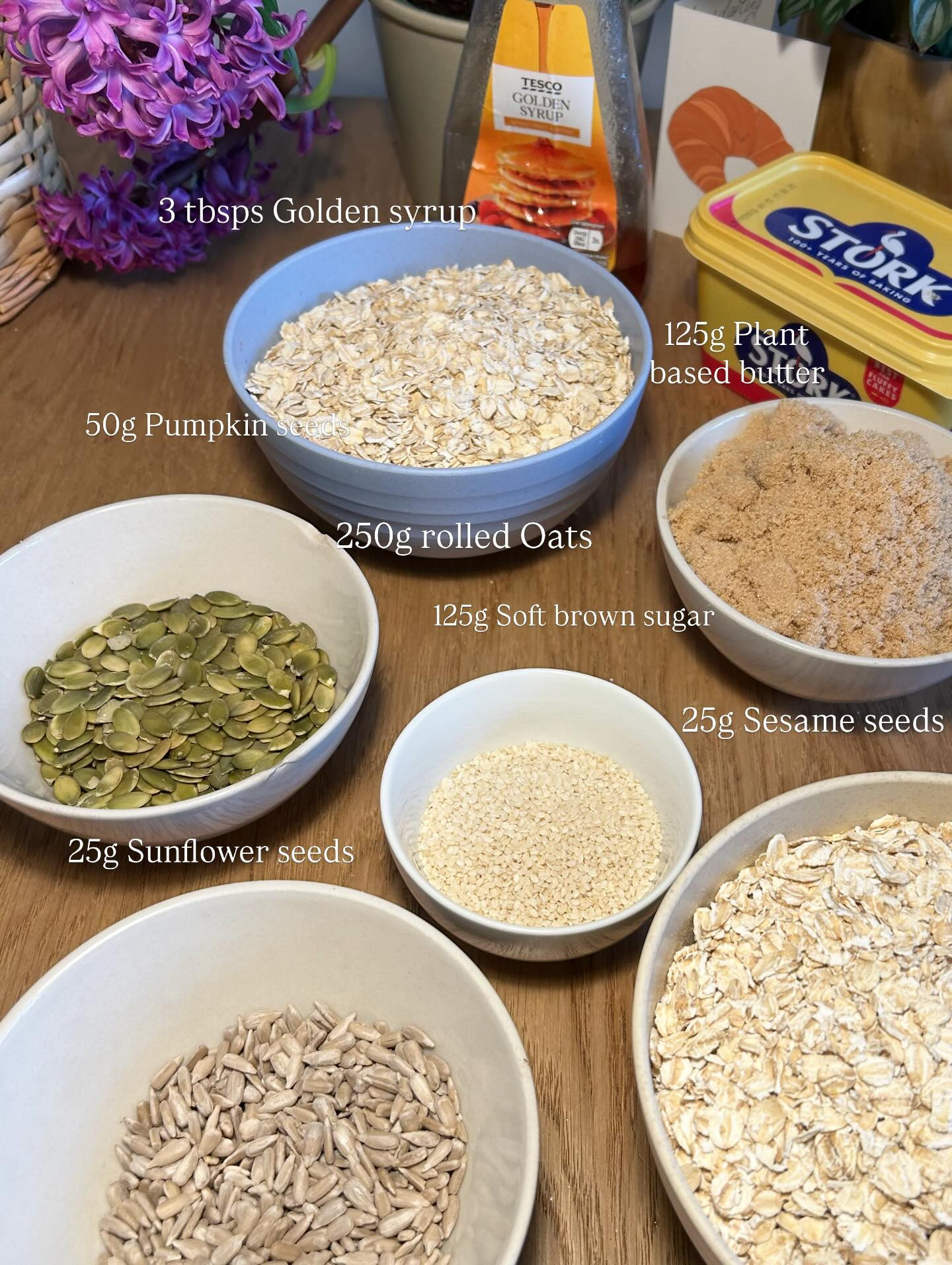 Seedy Flapjacks Recipe: Vegan Oat Bars with Pumpkin, Sunflower and Sesame Seeds