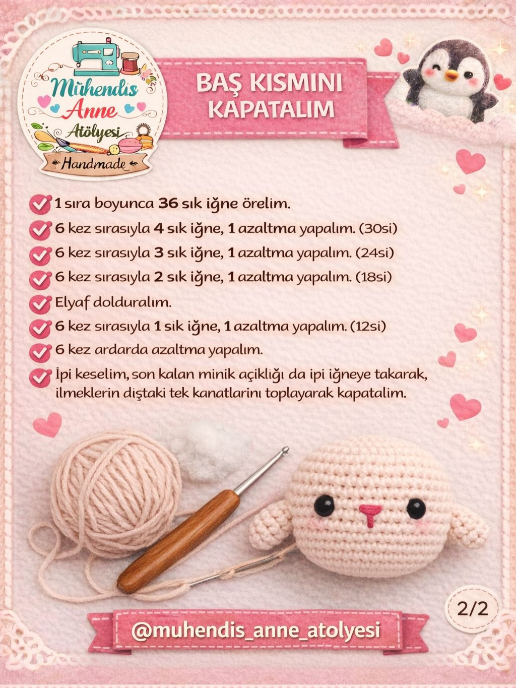 Sevimli Tavşan Örgü Tarifi - Adım Adım Amigurumi Tavşan Yapımı