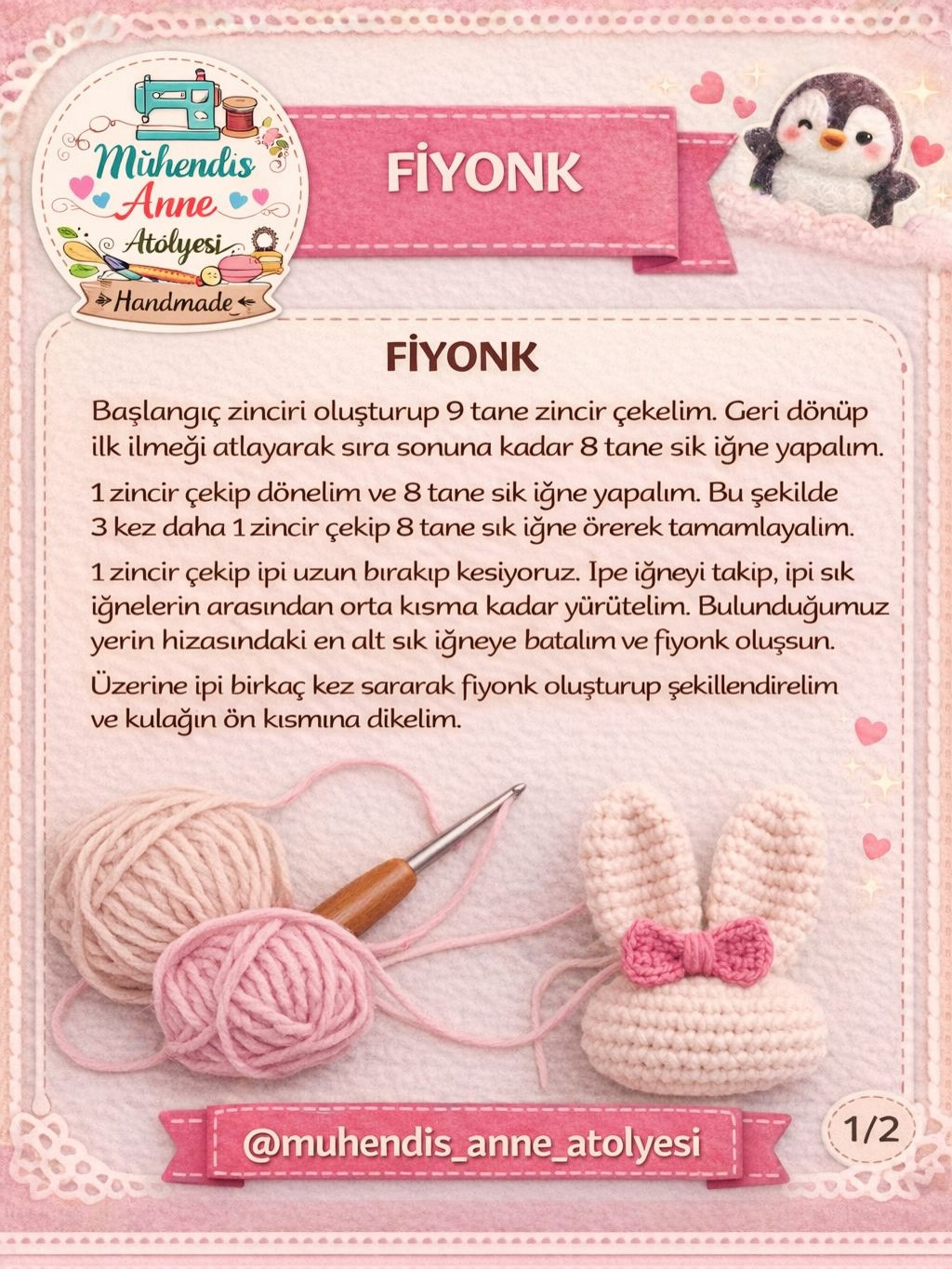 Sevimli Tavşan Örgü Tarifi - Adım Adım Amigurumi Tavşan Yapımı