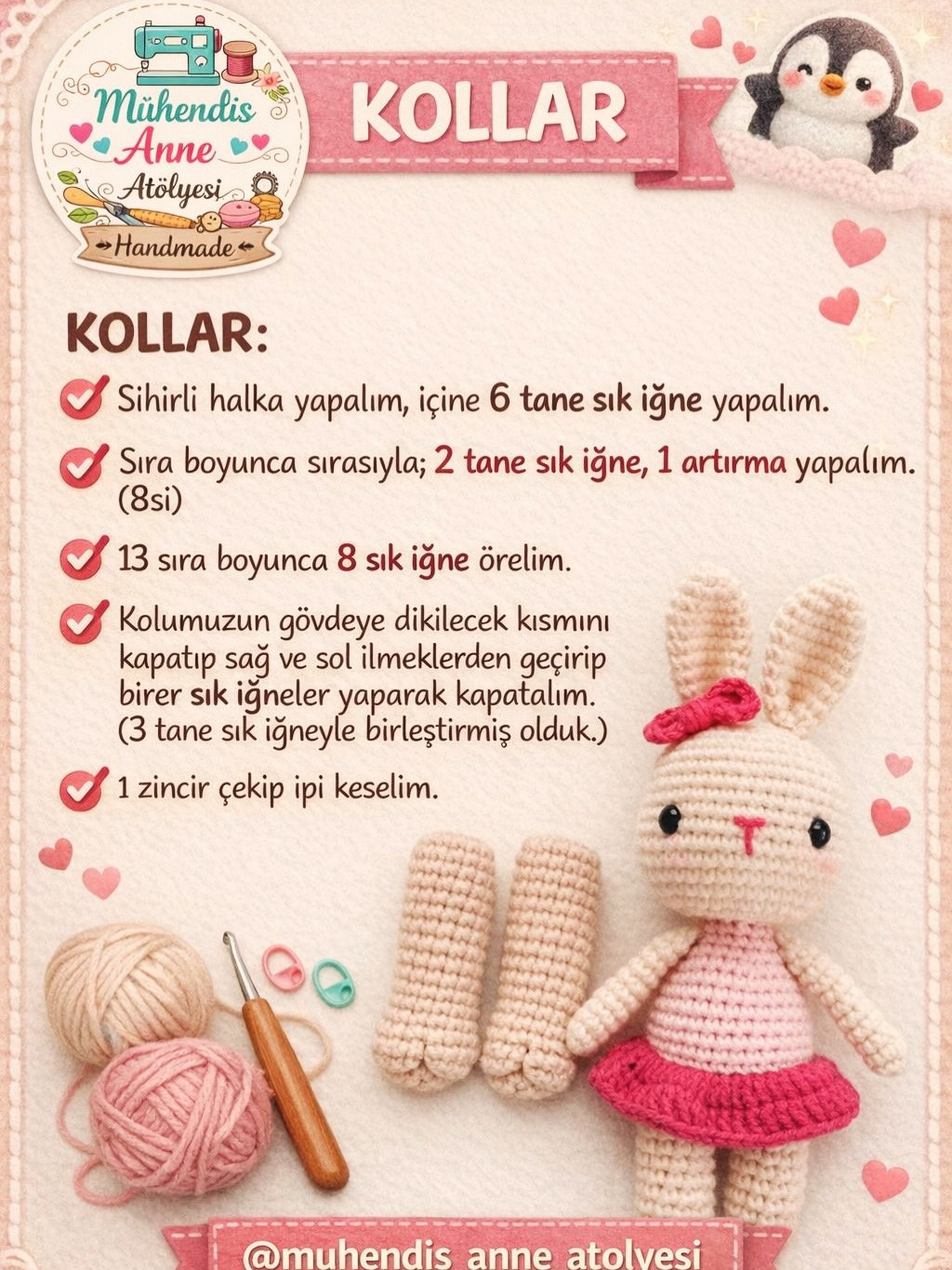 Sevimli Tavşan Örgü Tarifi - Adım Adım Amigurumi Tavşan Yapımı