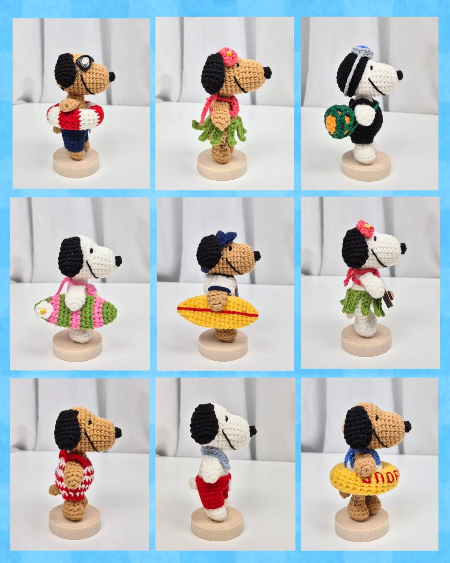 Snoopy Summer Crochet Outfit & Accessories Pattern