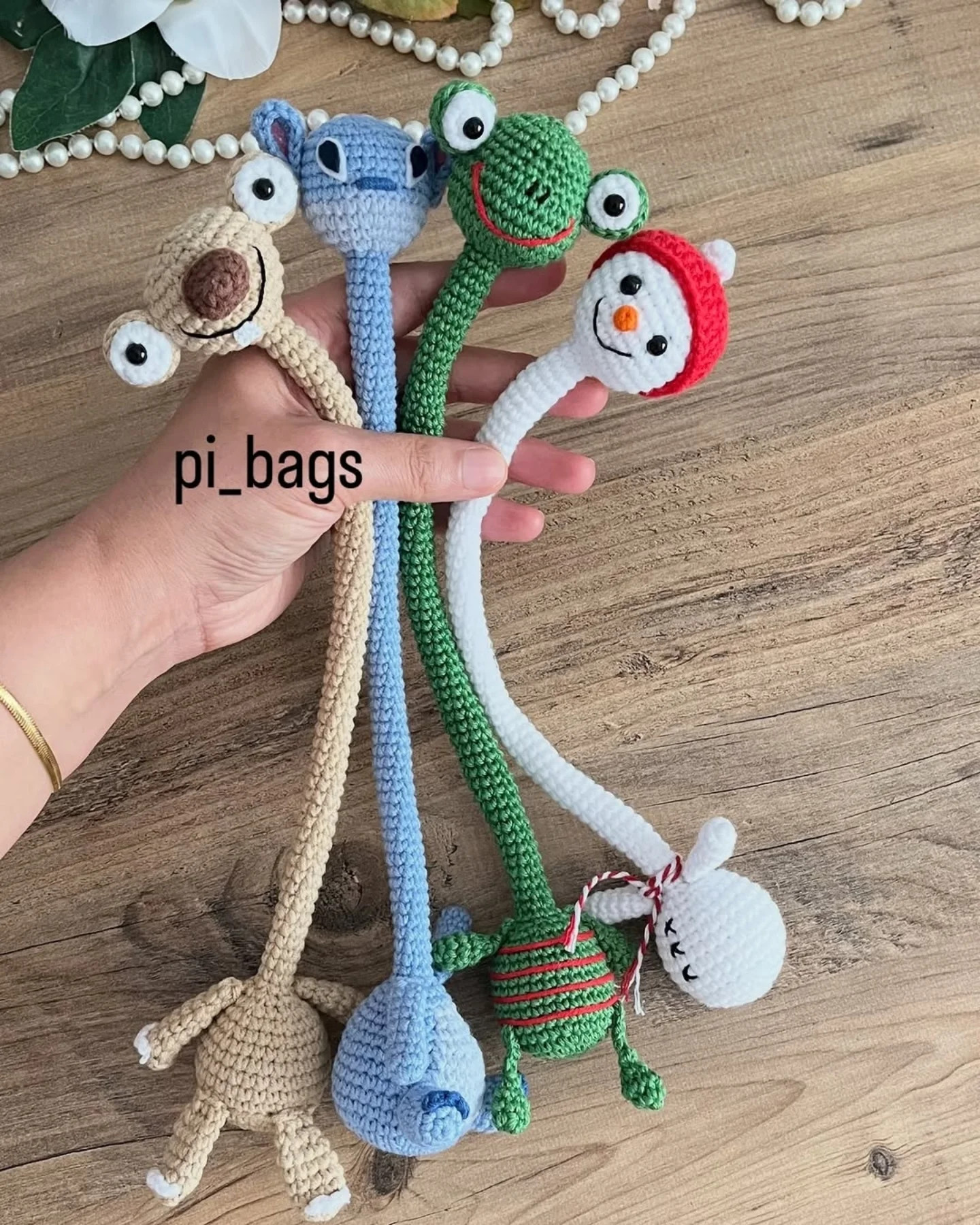 Stitch Charm Amigurumi Tarifi - Mavi Stitch Búp bê Móc len