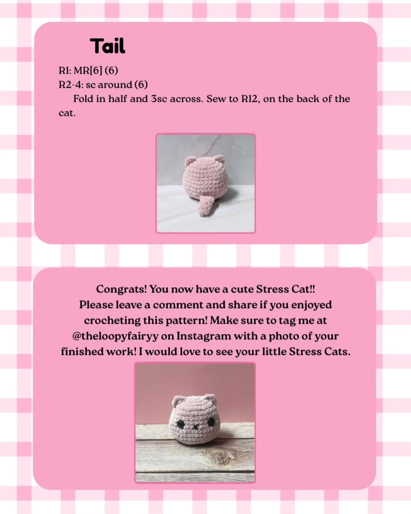 Stress Cat Free Crochet Pattern: Cute Squishy Amigurumi