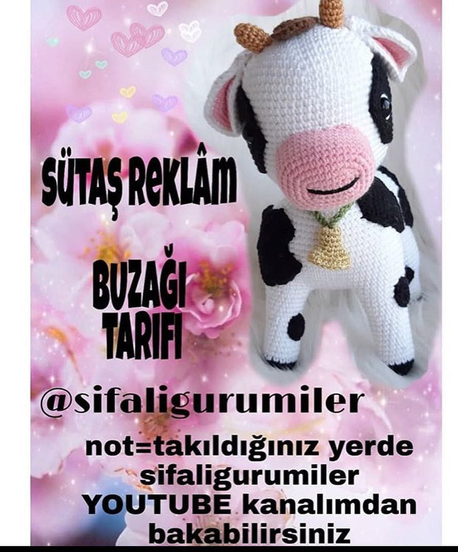 Sütaş Reklam Buzagi Tarifi - Amigurumi Calf Crochet Pattern