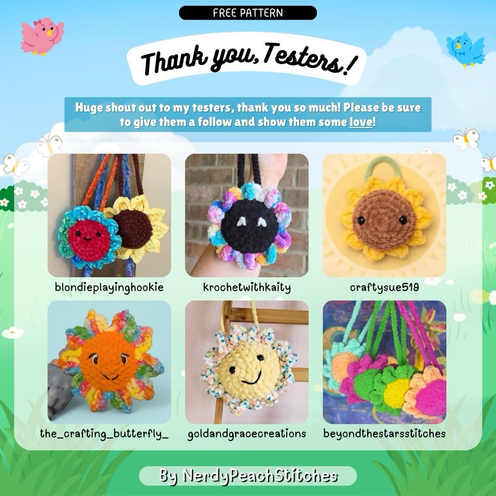 Swinging Spring Bloom Buddies Free Crochet Pattern