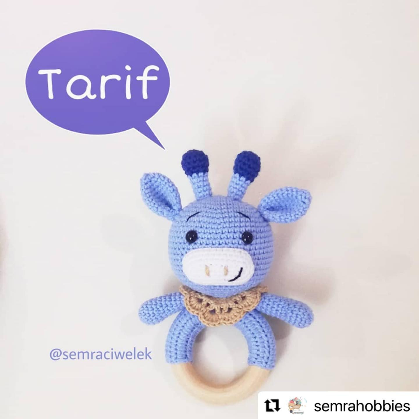 Tarif Móc Len Con Lừa Xanh Dáng Ngắn Gọn