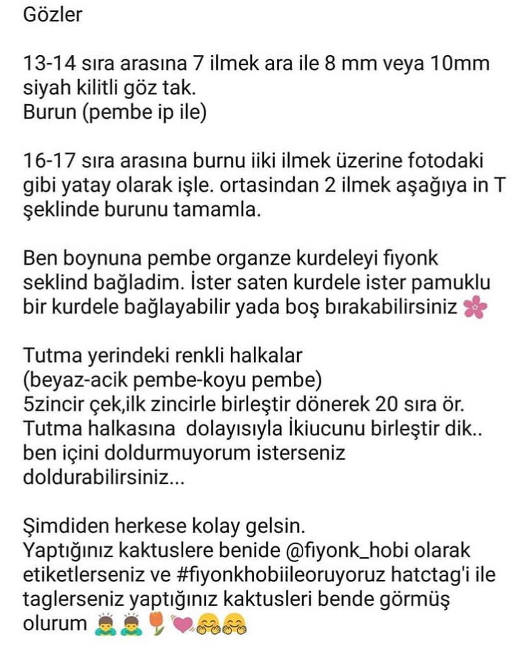 Tavşan cingirak - Ücretsiz Tarif: Móc len vòng tay hình thỏ trắng hồng dễ thương