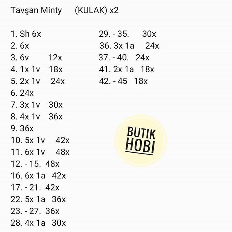 Tavşan Minty - Hướng dẫn móc búp bê thỏ dễ thương mặc áo len xanh và mũ vàng