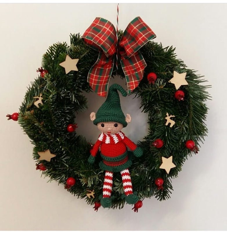 The Elf Mission 2018: Crochet Pattern for Festive Christmas Elf Doll with Red and Green Outfit