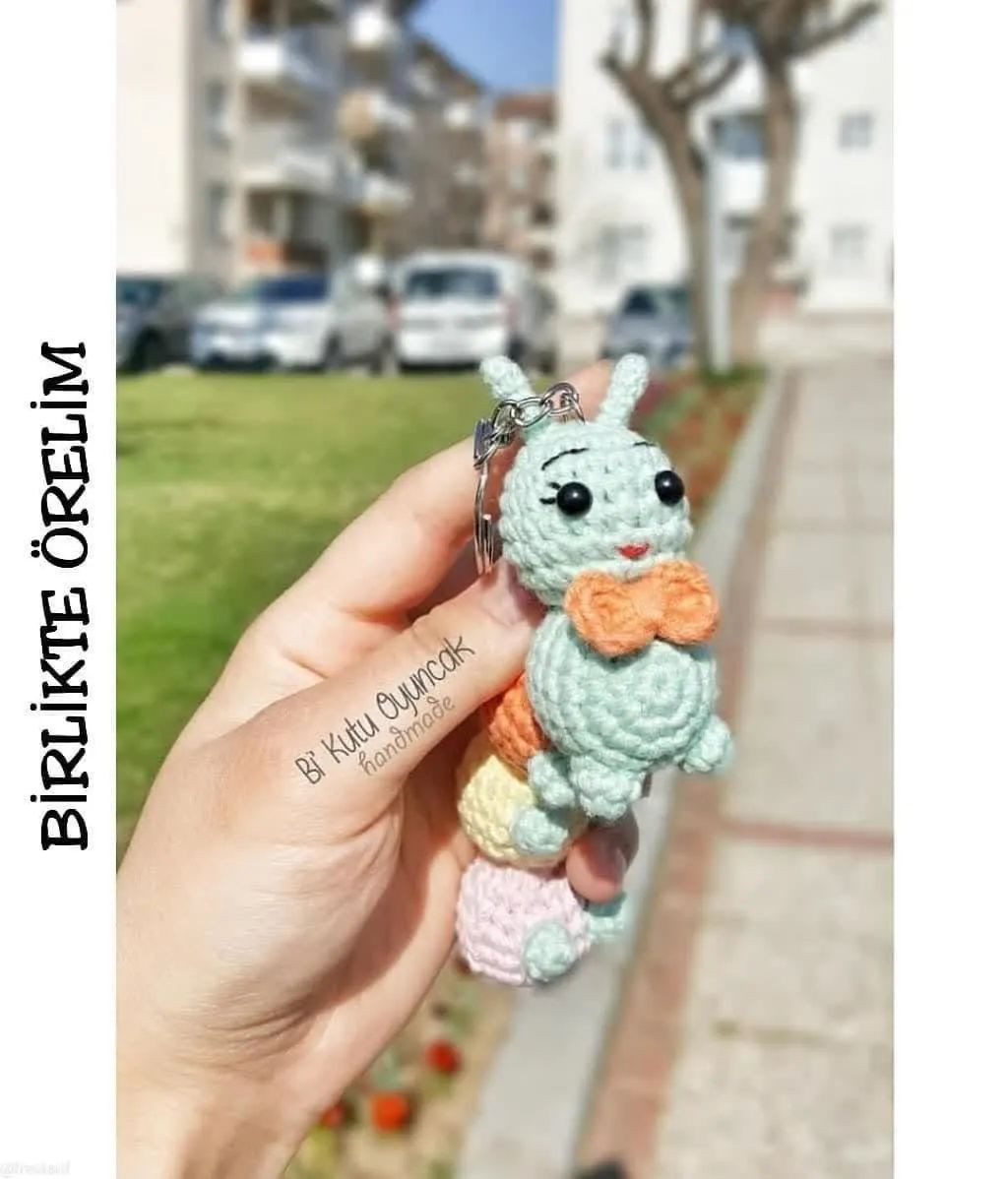 Tirtıl Tarifi - Amigurumi Sâu Bọ Móc Len Màu Pastel Dễ Thương