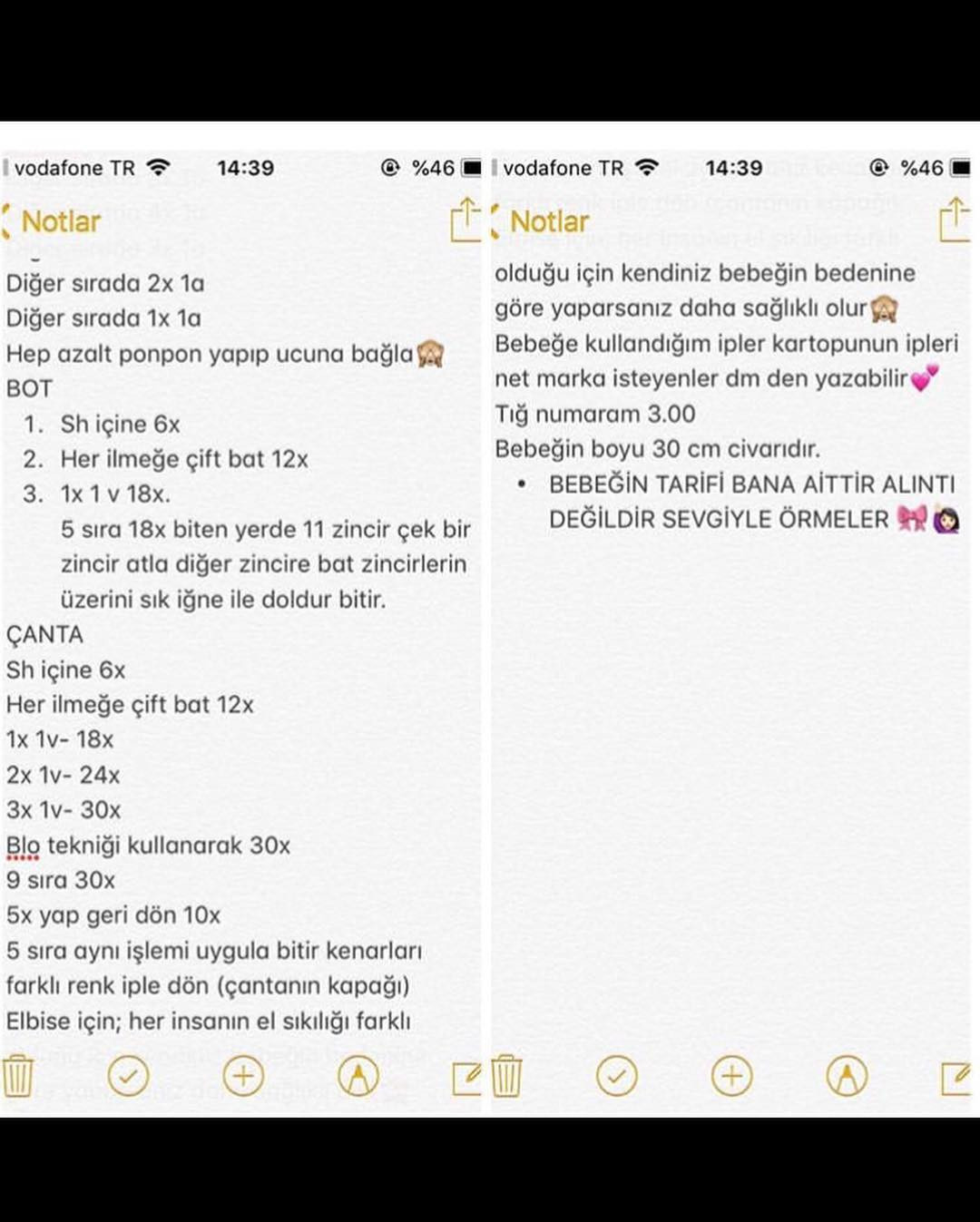Turunç Kız Tarifi - Búp bê móc len tóc dài màu cam và tím, kèm hướng dẫn chi tiết