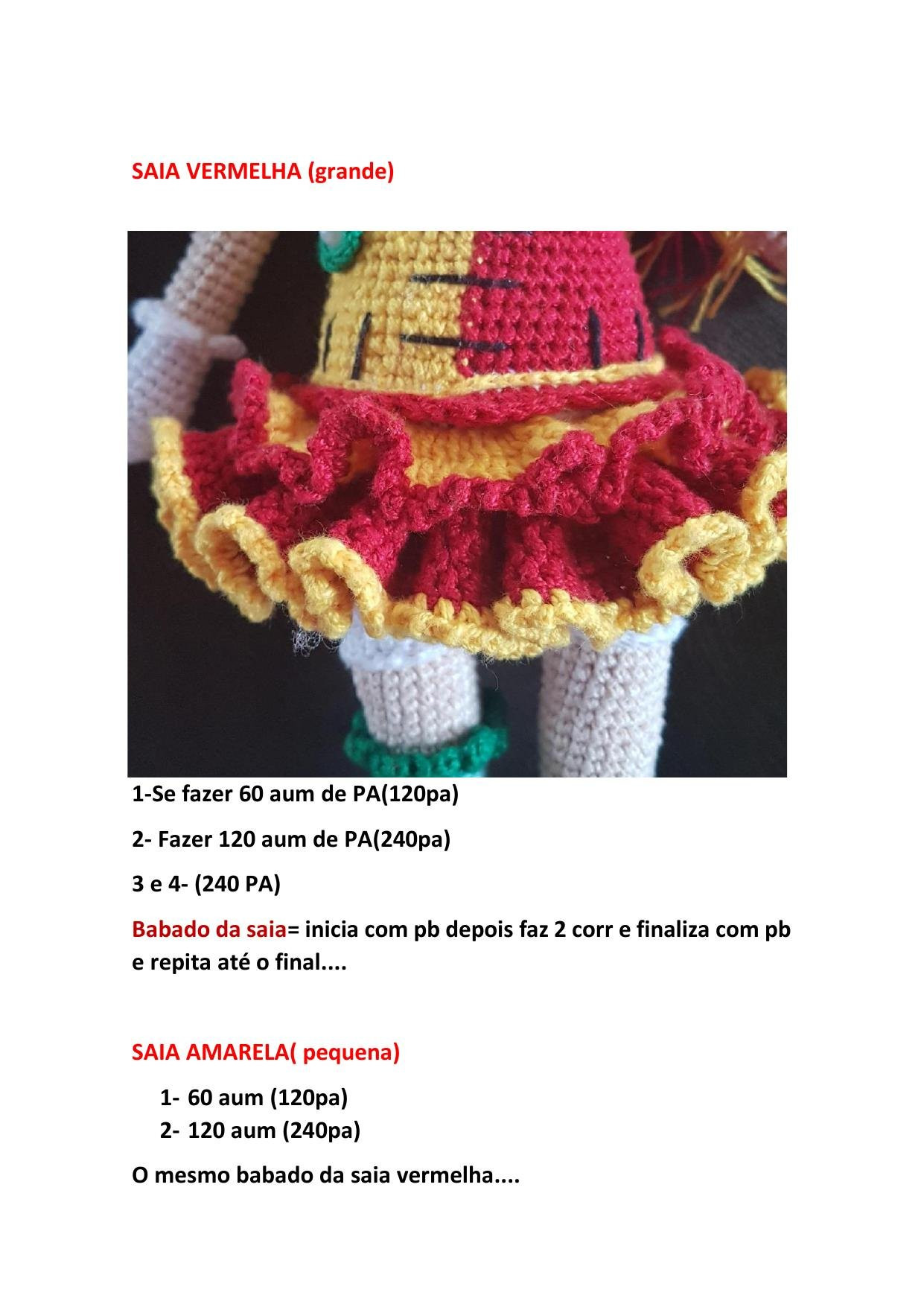 Tutorial Amigurumi Búp bê Rapunzel: Hướng dẫn chi tiết móc giày màu đỏ và tất sọc xanh lá cây