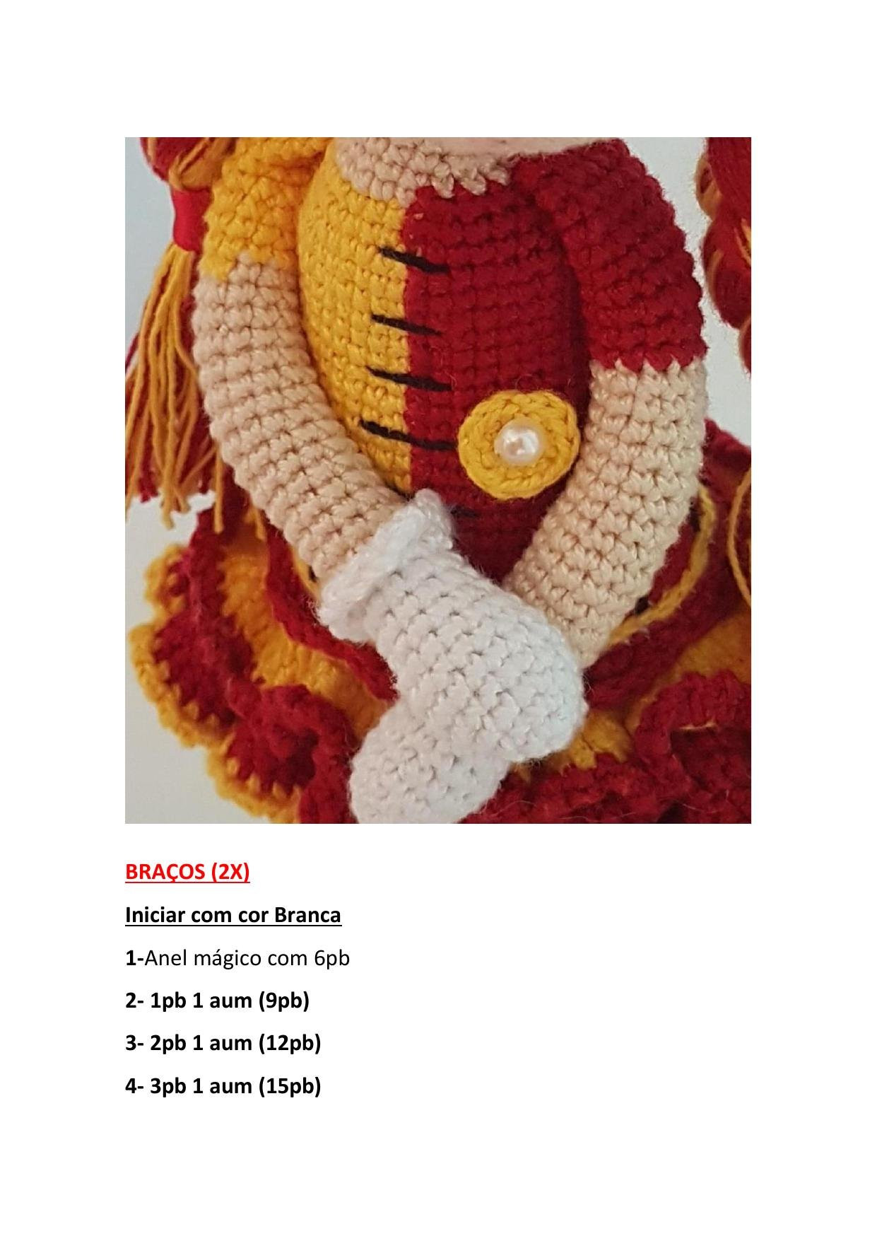 Tutorial Amigurumi Búp bê Rapunzel: Hướng dẫn chi tiết móc giày màu đỏ và tất sọc xanh lá cây