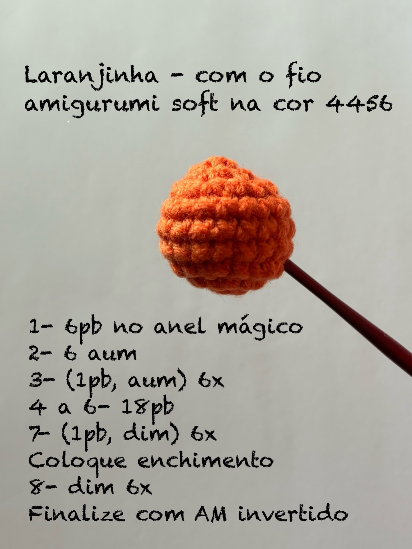 Tutorial Express Marcador de Página Laranjinha - Amigurumi Rápido e Fofo