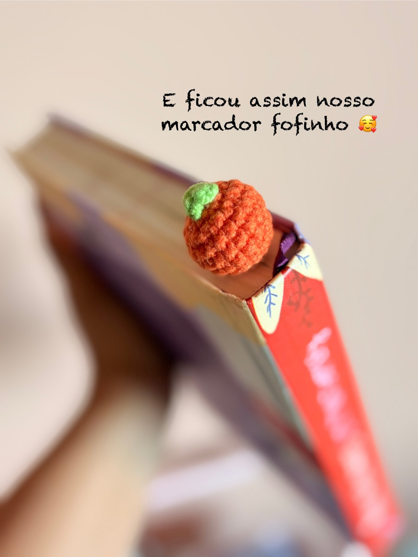 Tutorial Express Marcador de Página Laranjinha - Amigurumi Rápido e Fofo