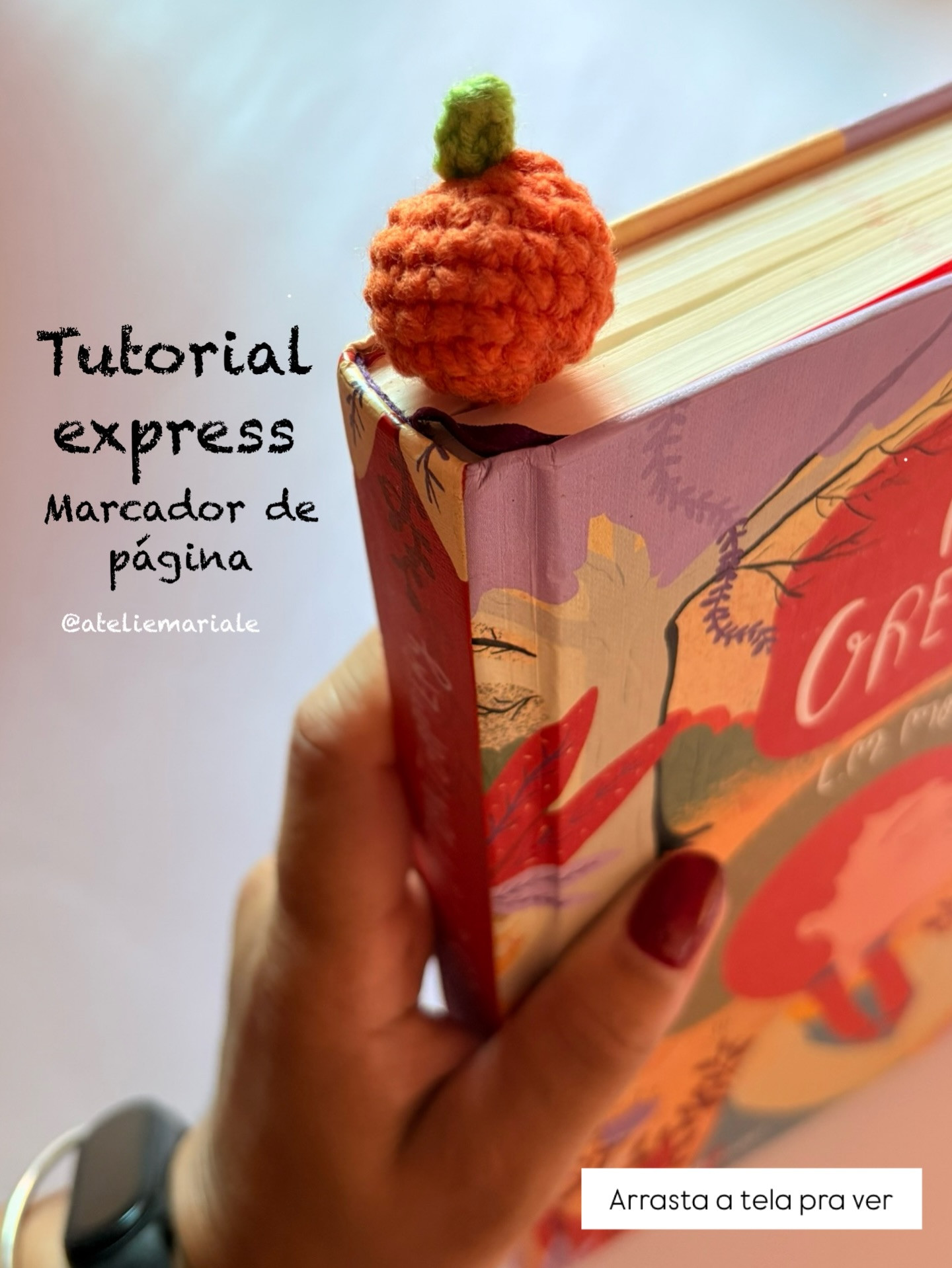 Tutorial Express Marcador de Página Laranjinha - Amigurumi Rápido e Fofo
