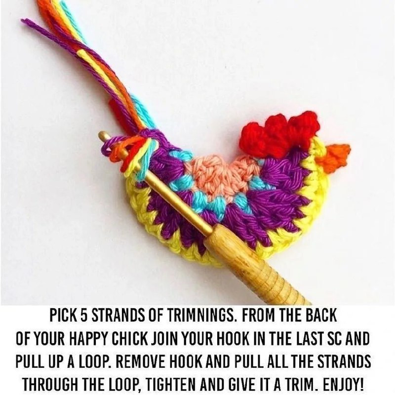Tutorial: How to Crochet Colorful Chick Ornaments Step-by-Step