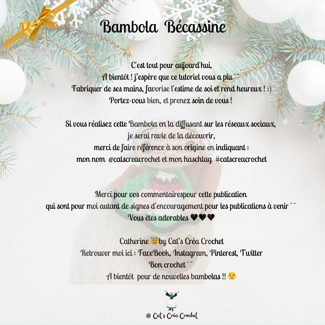 Tutoriel Gratuit Bambola Bécassine : Poupée Amigurumi Noël avec Robe Verte et Cornette Blanche