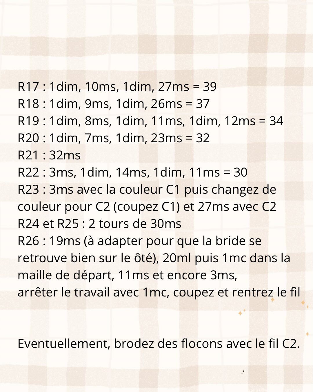 Tutoriel gratuit : Mouflle décorative en crochet avec motif flocon de neige