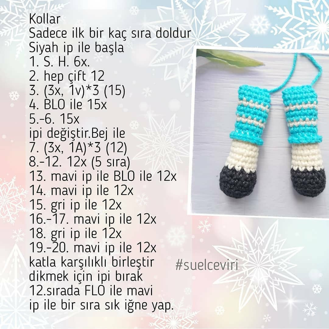 Ücretsiz Amigurumi İnek Tarifi: Kafa, Kulak, Kol ve Ayak Şemaları