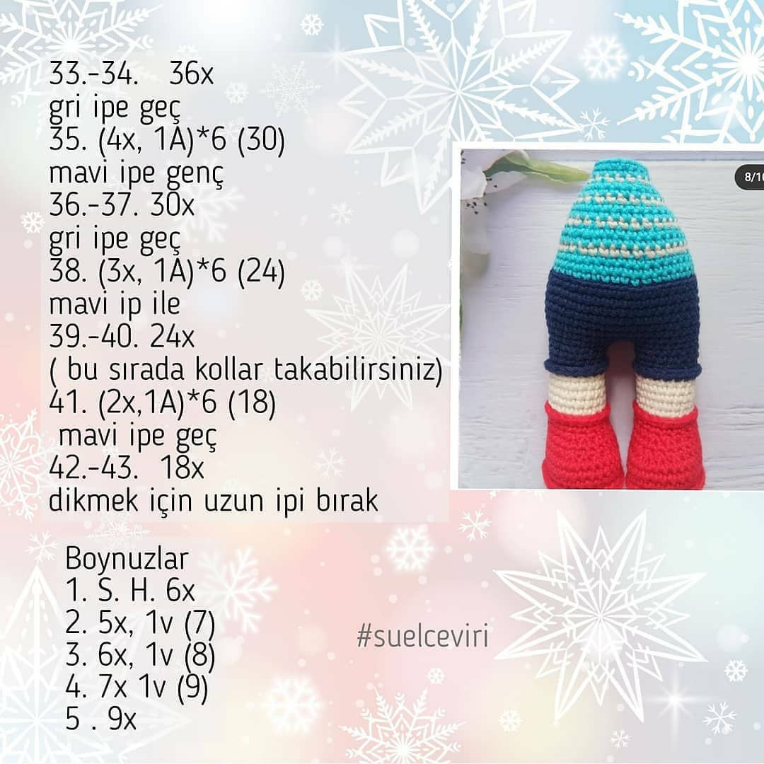 Ücretsiz Amigurumi İnek Tarifi: Kafa, Kulak, Kol ve Ayak Şemaları