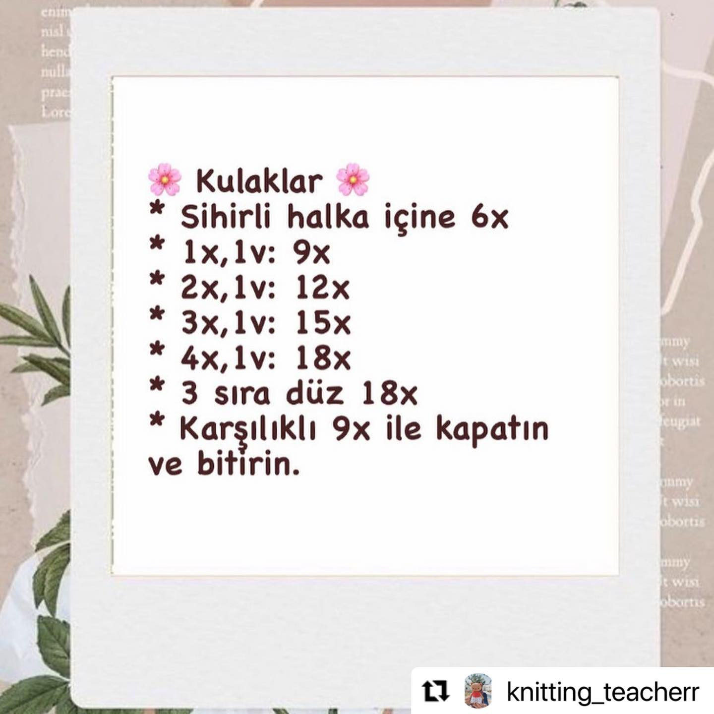 Ücretsiz Amigurumi Kedi Tarifi: Baş, Gövde, Kol ve Kulak Şemaları
