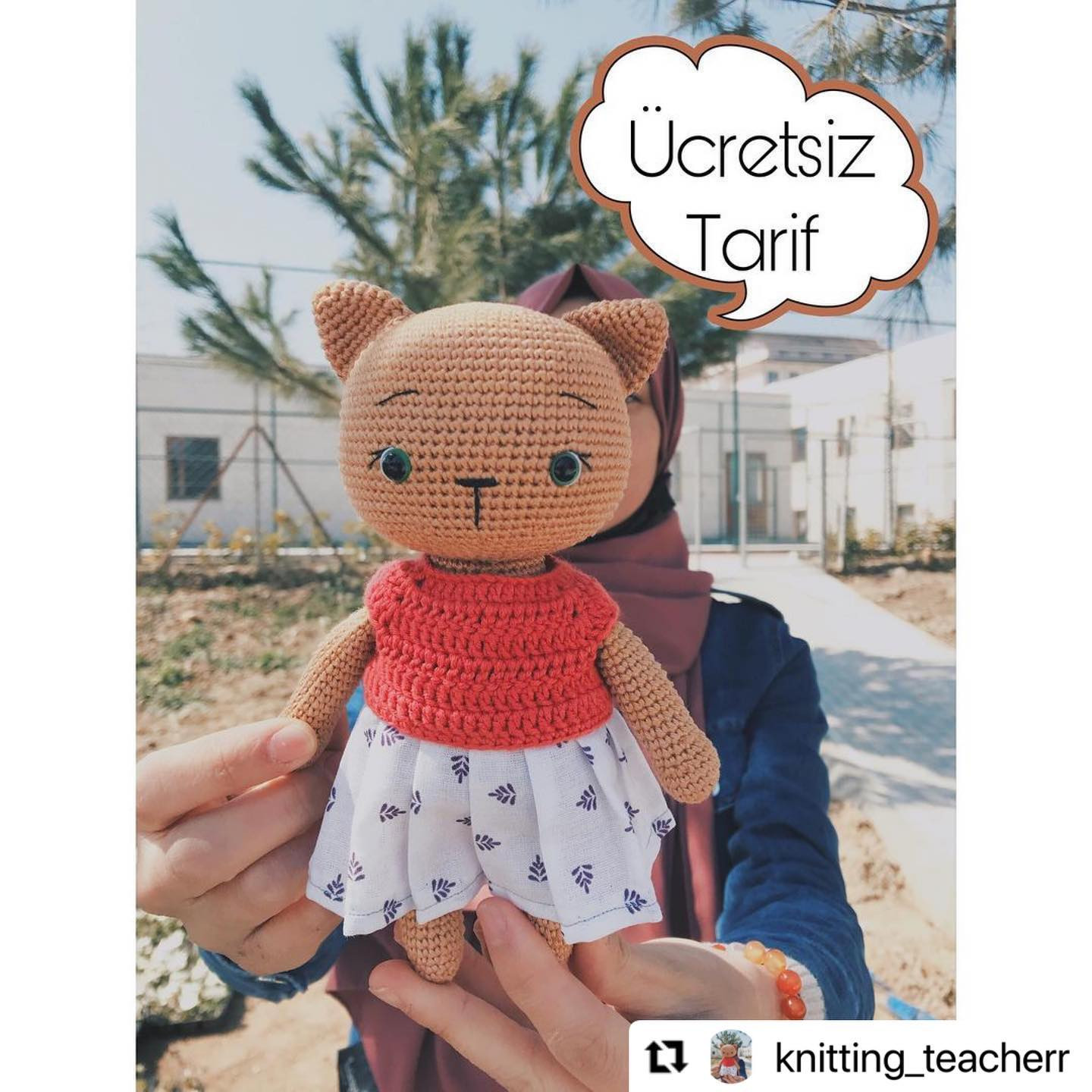 Ücretsiz Amigurumi Kedi Tarifi: Baş, Gövde, Kol ve Kulak Şemaları