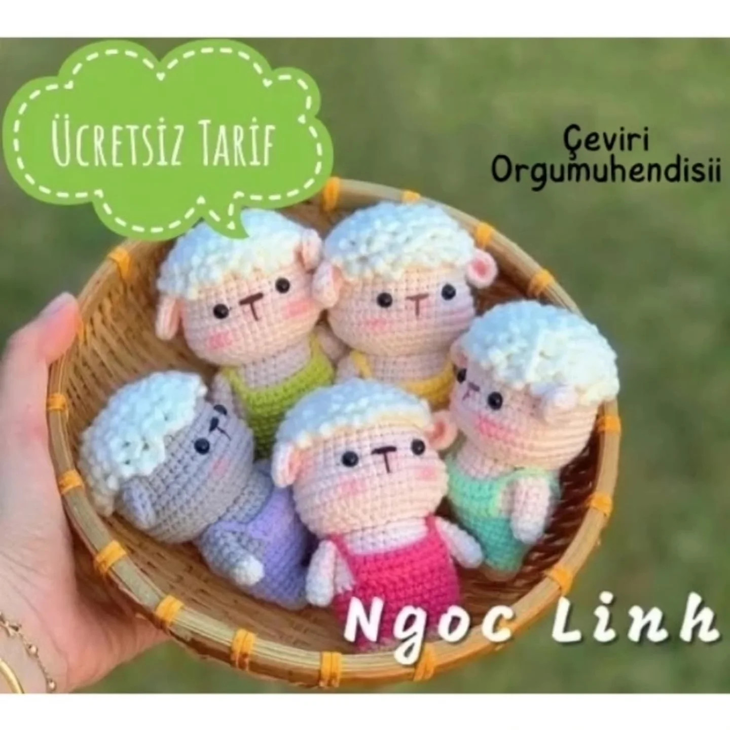Ücretsiz Kuzucuk Amigurumi Tarifi - Terimler, Kafa, Tulum, Kollar ve Ayaklar