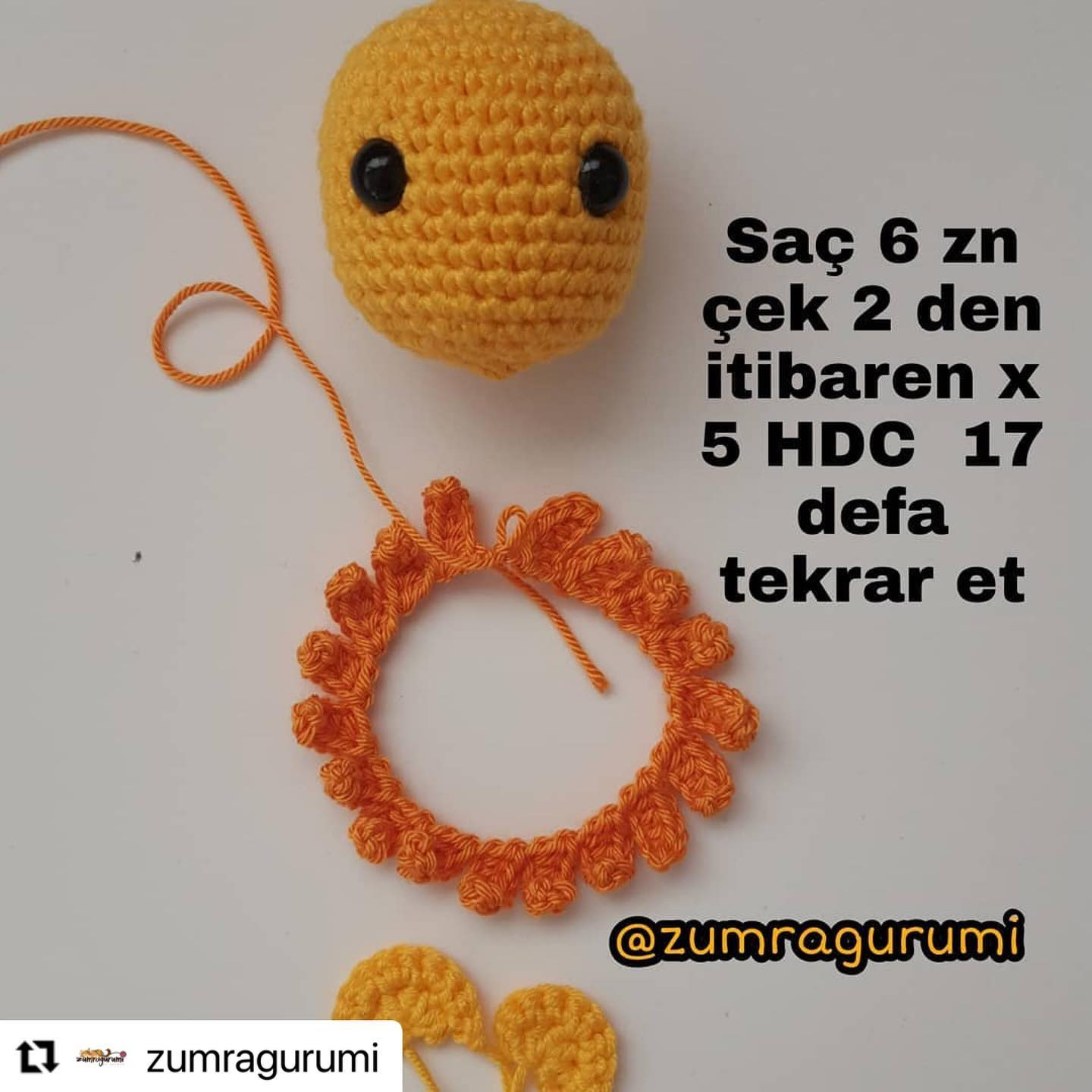 Ücretsiz Tarif: Tek Şemsiye ile Üç Farklı Hayvan Figürü (Aslan, Kaplan, Ayı) Amigurumi