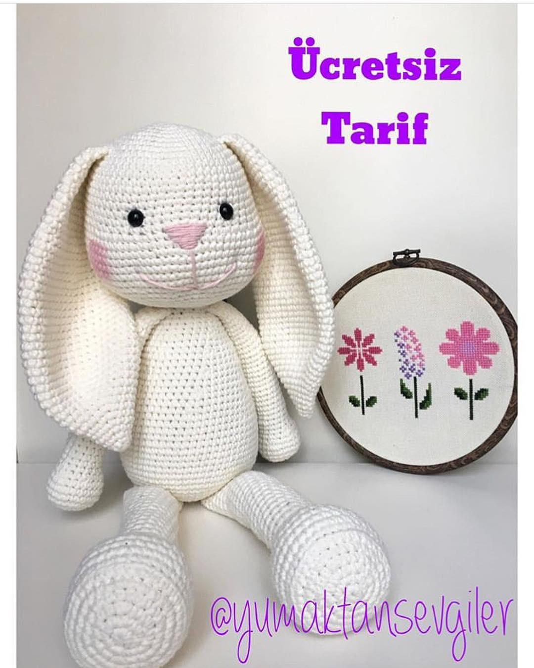 Ücretsiz Tavşan Manken Amigurumi Örgü Tarifi - Yumaktan Sevgiler
