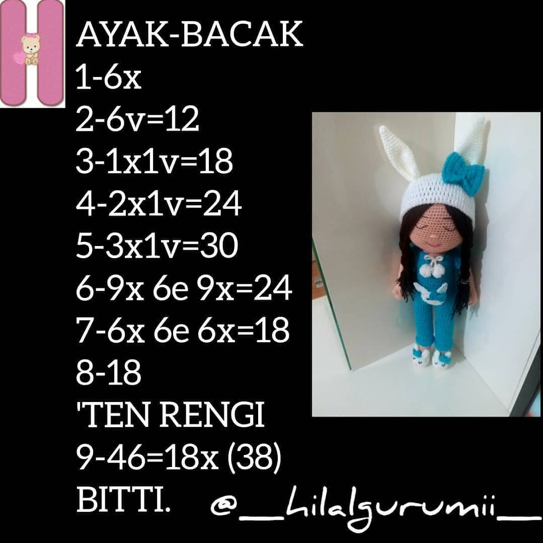 Uykucu Naz Bebek - Ücretsiz Amigurumi Tarif ve Malzemeler