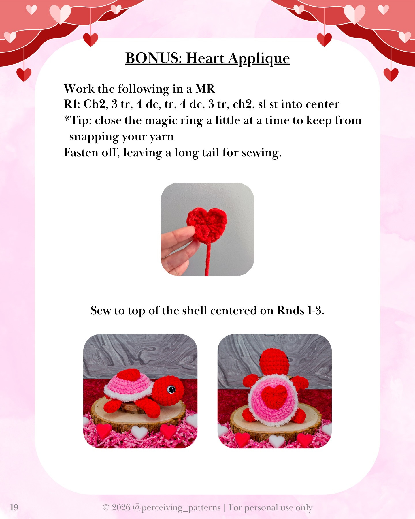 Valentine's Day Crochet Turtle Mods: Rose, Strawberry & Candy Box Patterns for Amigurumi Tiana and Tessa