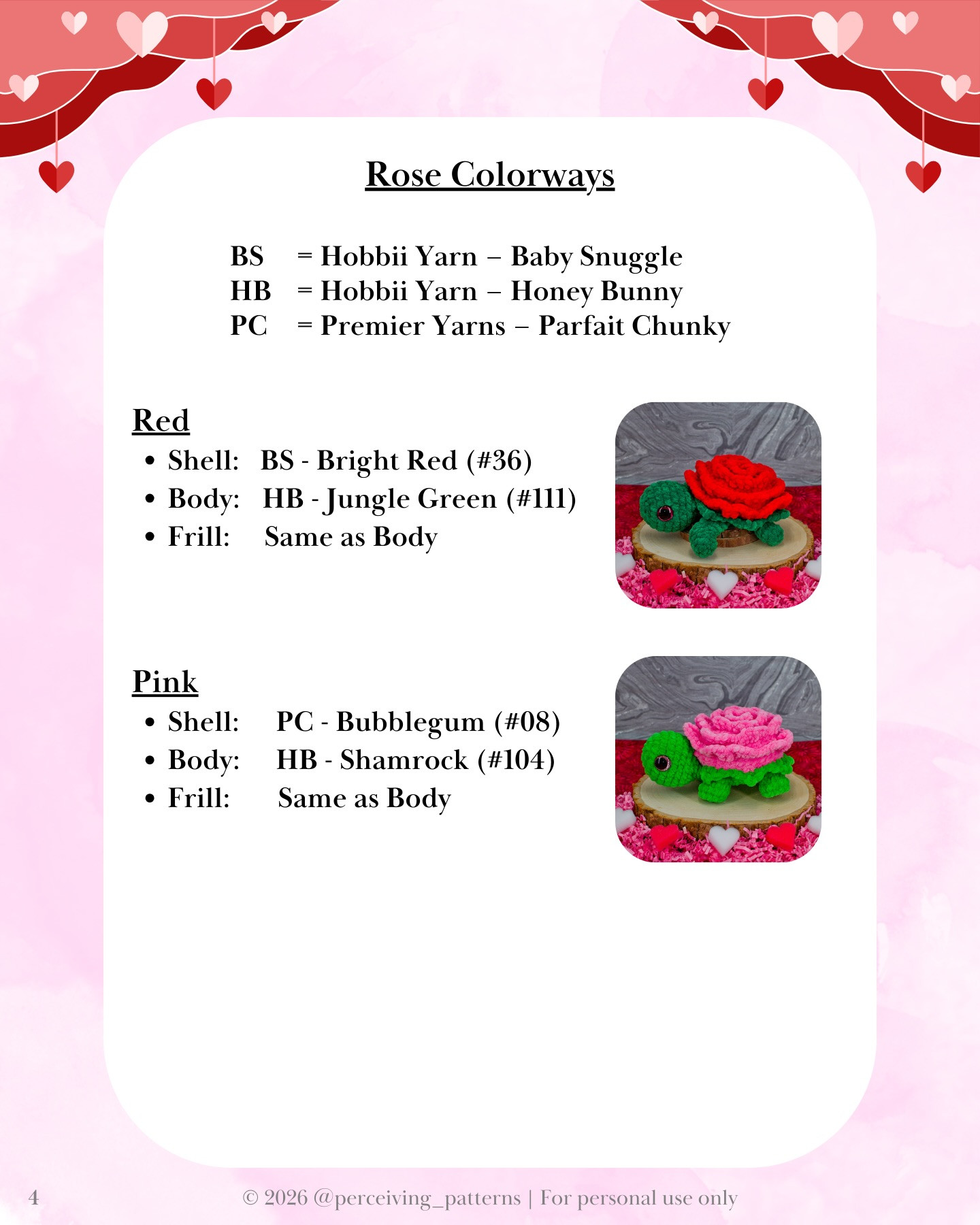 Valentine's Day Crochet Turtle Mods: Rose, Strawberry & Candy Box Patterns for Amigurumi Tiana and Tessa