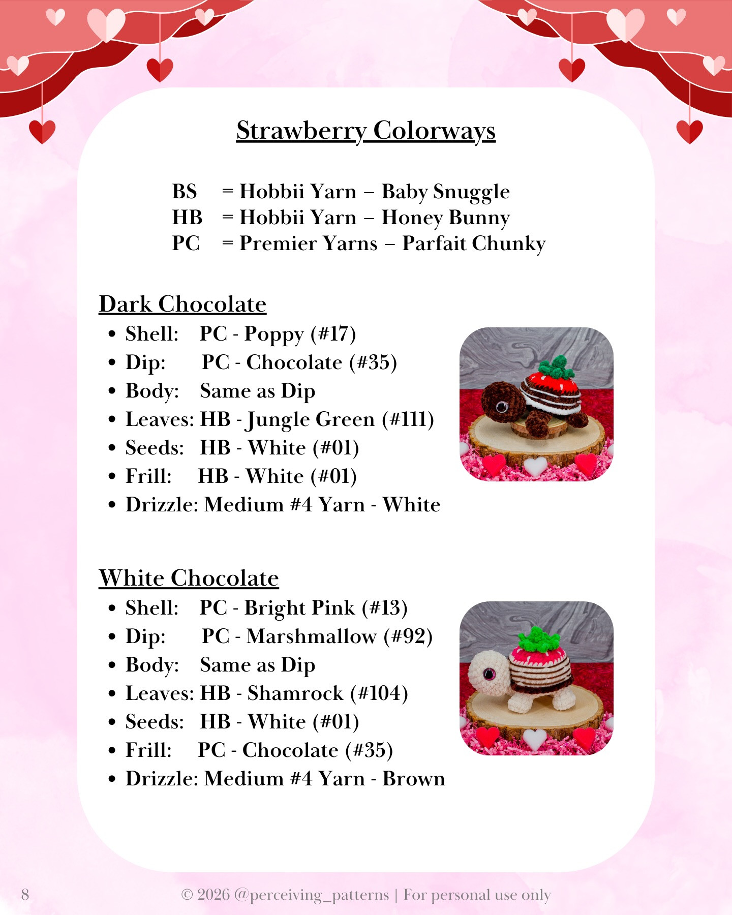 Valentine's Day Crochet Turtle Mods: Rose, Strawberry & Candy Box Patterns for Amigurumi Tiana and Tessa