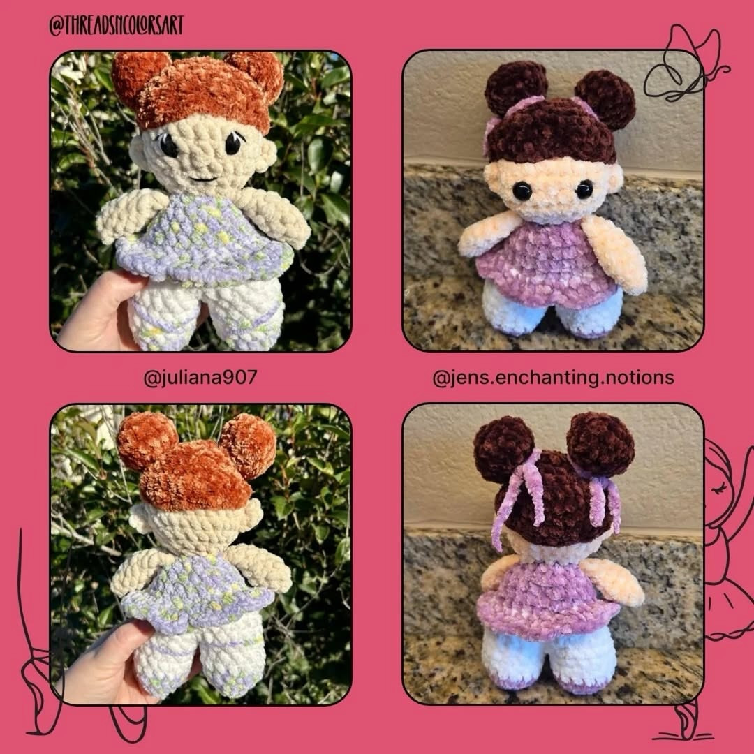 Vela the Ballerina: Free Amigurumi Crochet Pattern with Step-by-Step Instructions