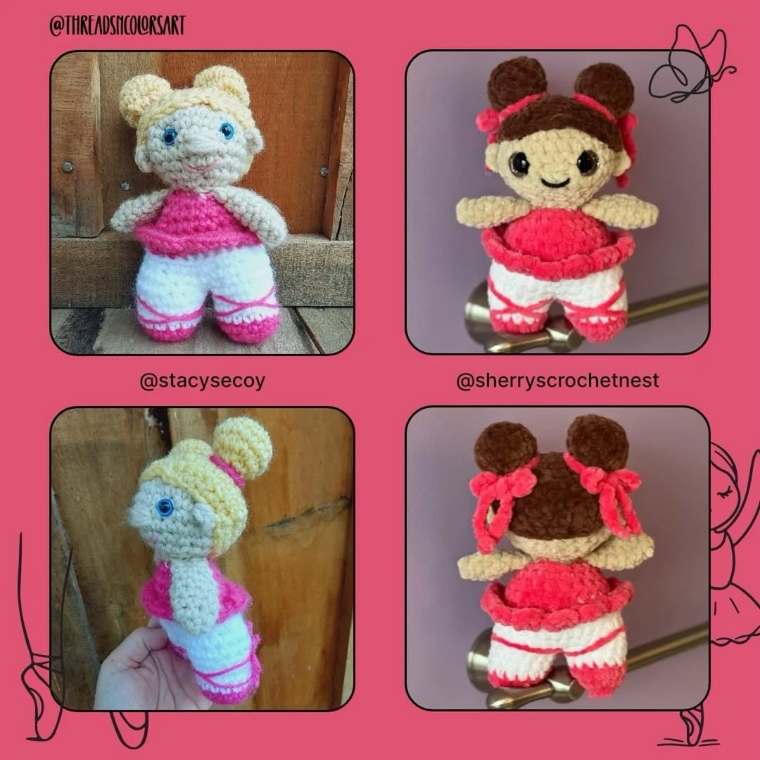 Vela the Ballerina: Free Amigurumi Crochet Pattern with Step-by-Step Instructions